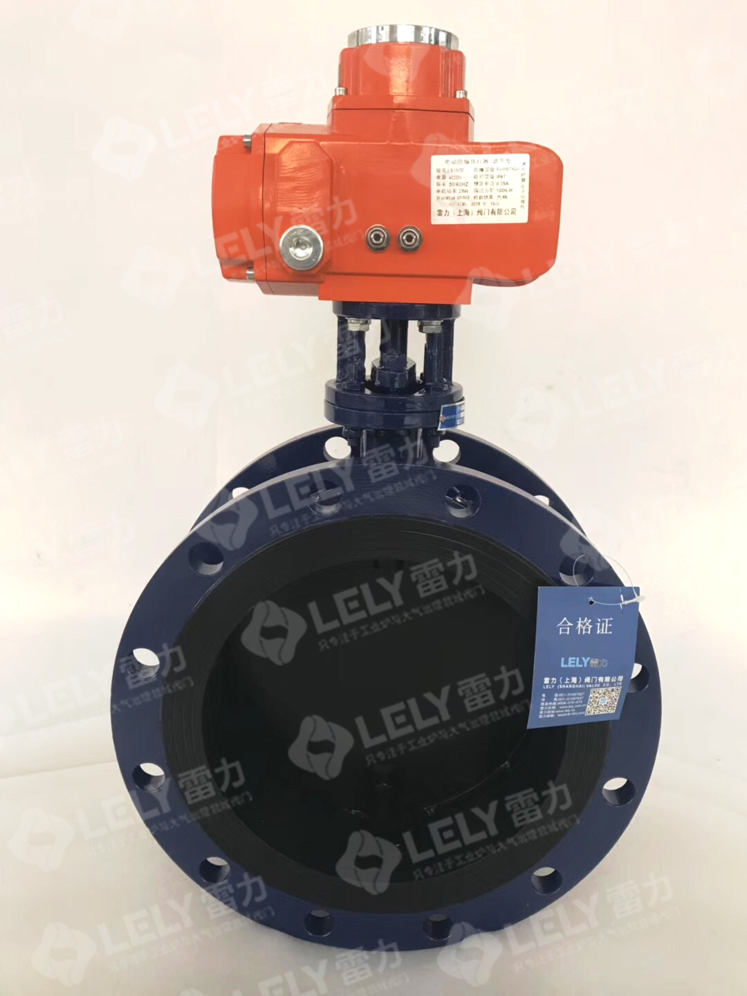 山東魯岳化工使用雷力家的電動法蘭通風蝶閥
