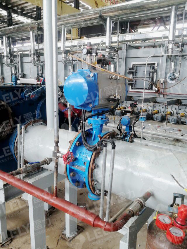 漣鋼熱處理爐使用雷力煤氣快切閥、煙氣蝶閥、