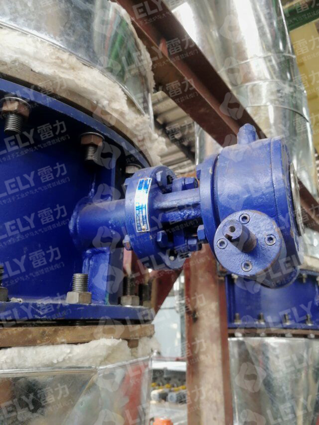 漣鋼熱處理爐使用雷力煤氣快切閥、煙氣蝶閥、