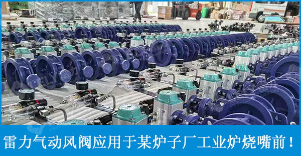 下單一百套！雷力氣動風(fēng)閥用于杭州某爐子廠工業(yè)爐燒嘴前！